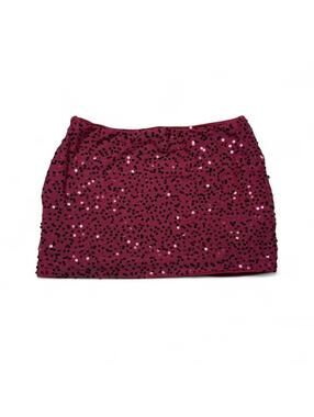Fairy Y2K vintage magenta sequin mini skirt